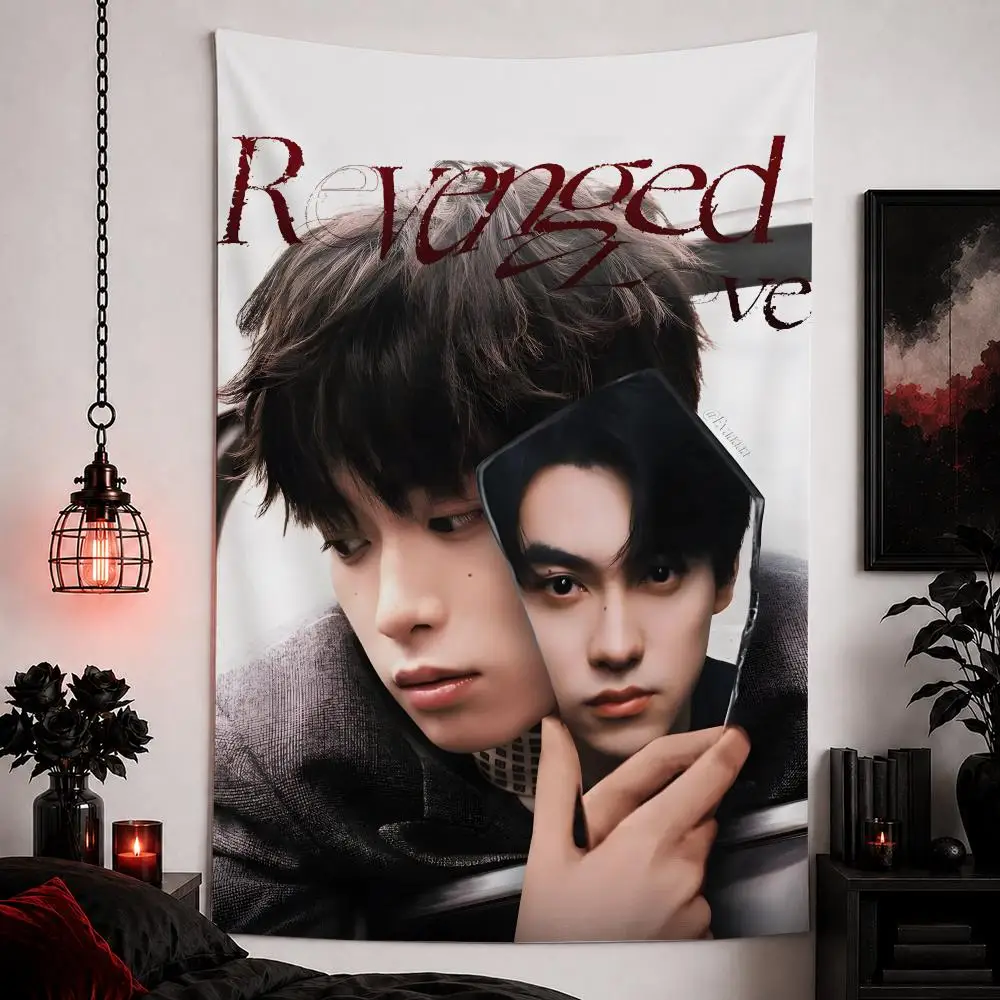 Tv Series R-revenged Love Tapestry Custom Home Living Room Bedroom Wall Decor Wallpaper Backdrop Cloth With Clips