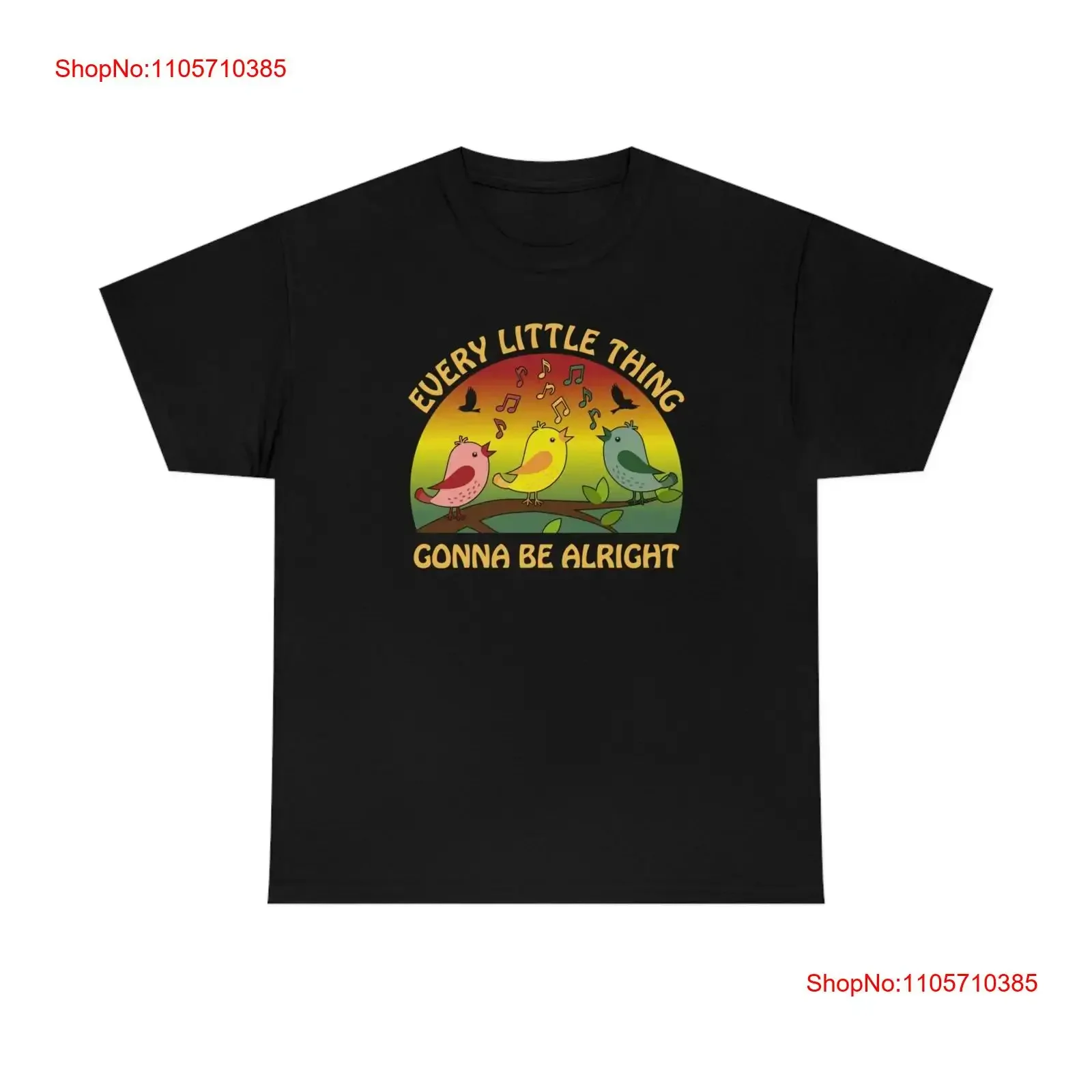 Every Little Thing Gonna Be Alright T Shirt vintage Washed streetwear designer clothes homme fashion Breathable Stretched