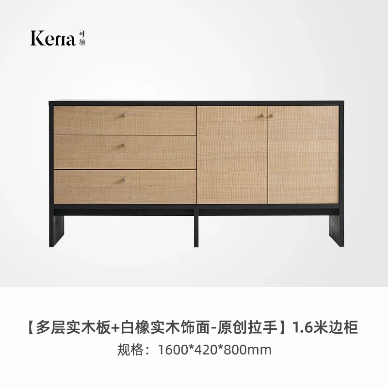 

Боковой шкаф Антикварный дверной шкаф из массива дерева Итальянский минималистичный сундук для хранения вещей