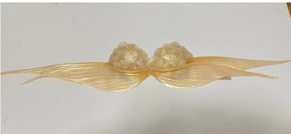 

Mermaid Bra, Woven Cotton Silicone Bra, Strapless Top, Aquarium Photoshoot, Chest Hugging Bra, Transparent Back Strap