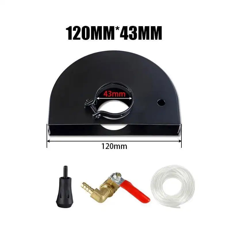 Imagem -05 - Angle Grinder Conjunto com Guard Sudário Água Máquina de Corte Base Coleta Tampa Bomba de Segurança Poeira 120*43 mm