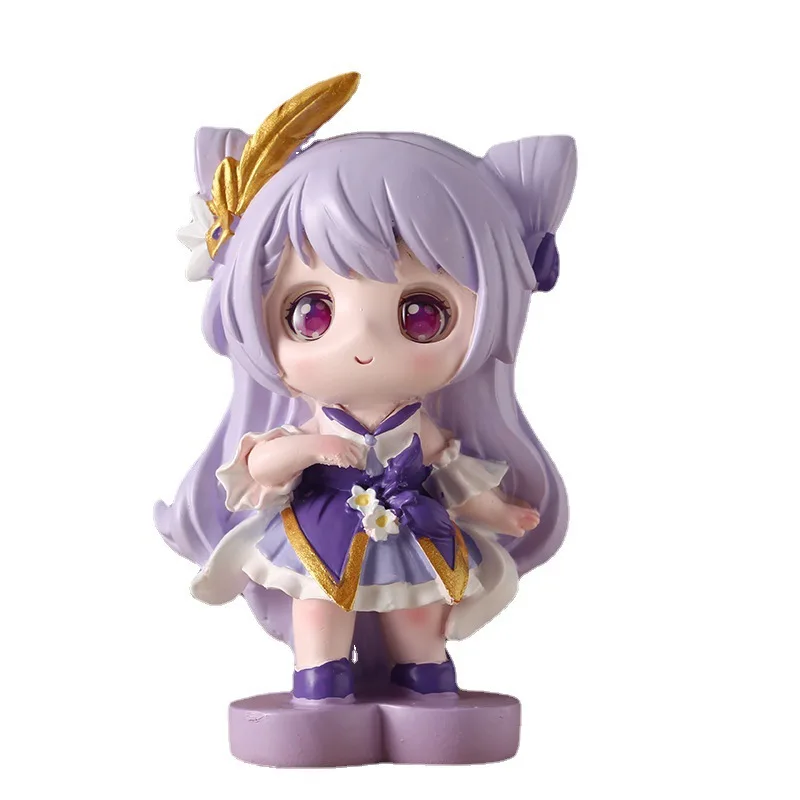 

Genshin Impact милый персонаж фигурка украшение для рабочего стола детская игрушка подарок на день рождения игровые аксессуары слепая коробка