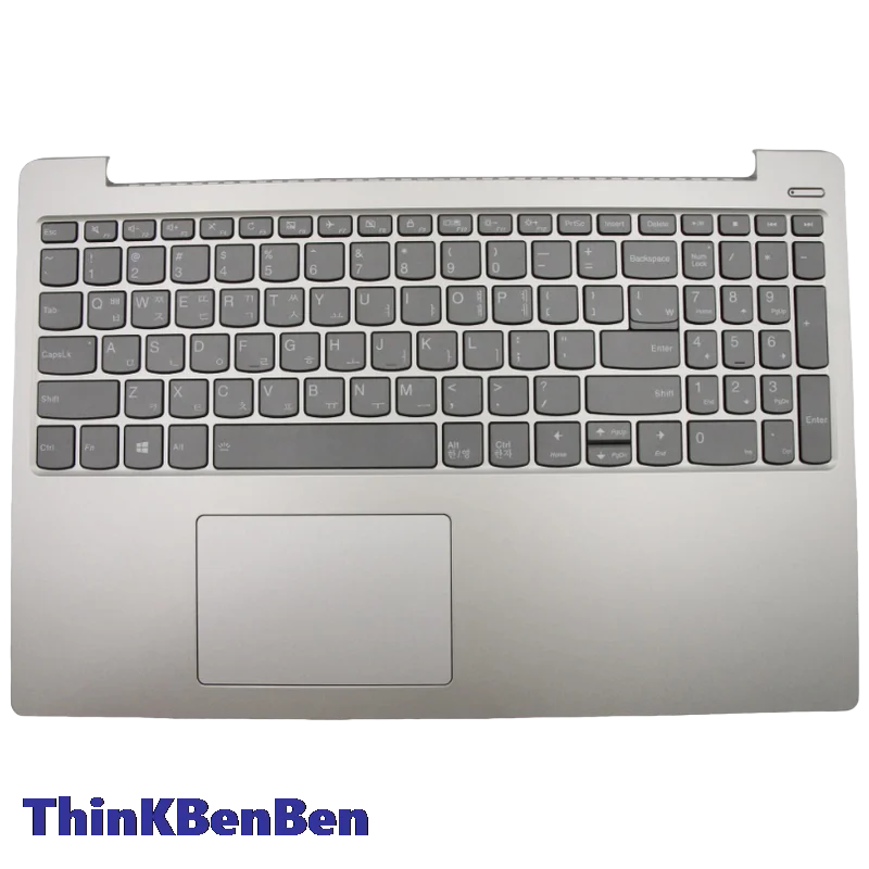 

KR Korean Platinum Grey Keyboard Upper Case Palmrest Shell Cover For Lenovo Ideapad 330S 15 15IKB GTX1050 5CB0R34660