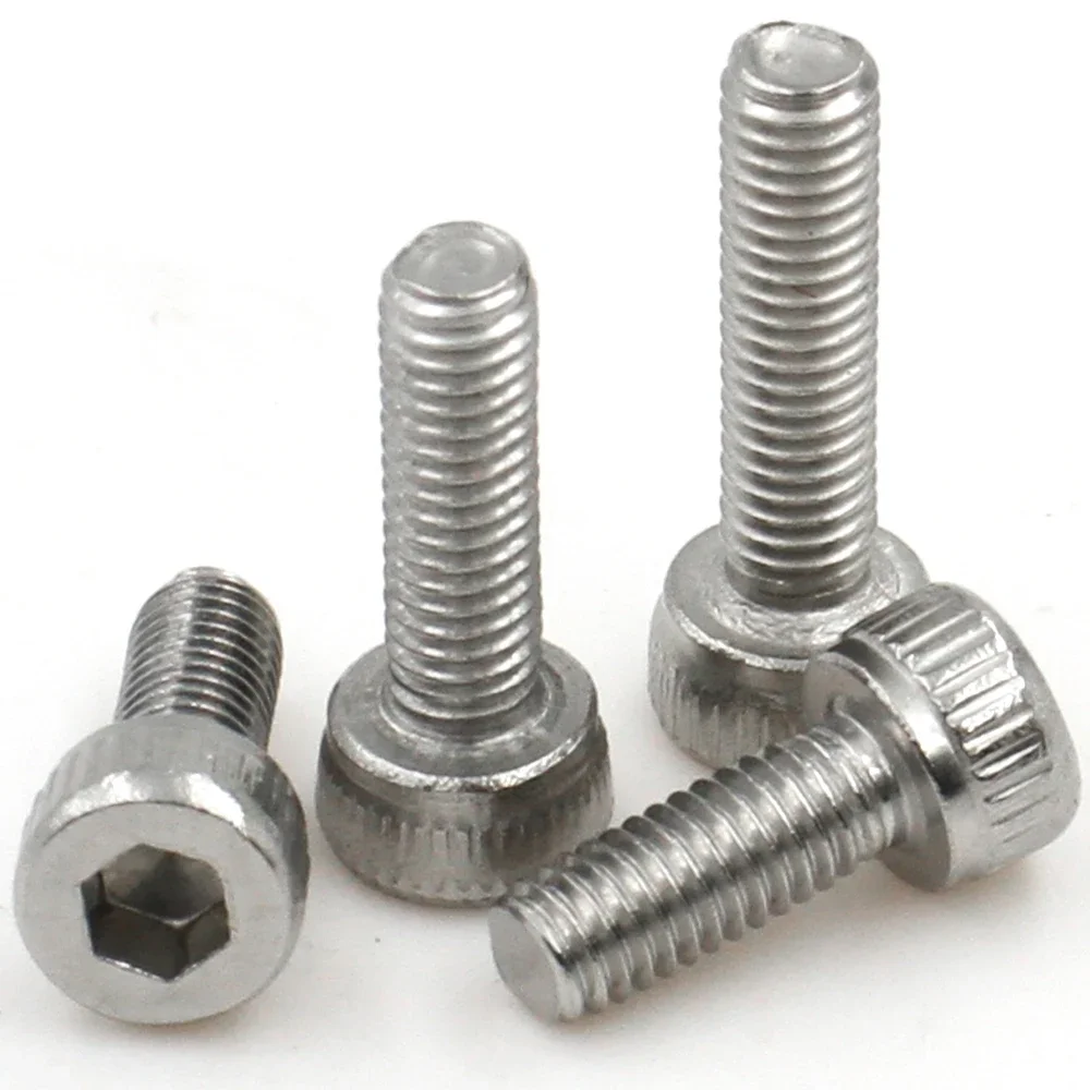 10/20/50/100pcs M1.4 M1.6 M2 M3 M4 M5 M6 DIN912 304 A2-70 Stainless Steel Hexagon Hex Socket Cap Allen Head Bolt Screw L=2-50mm