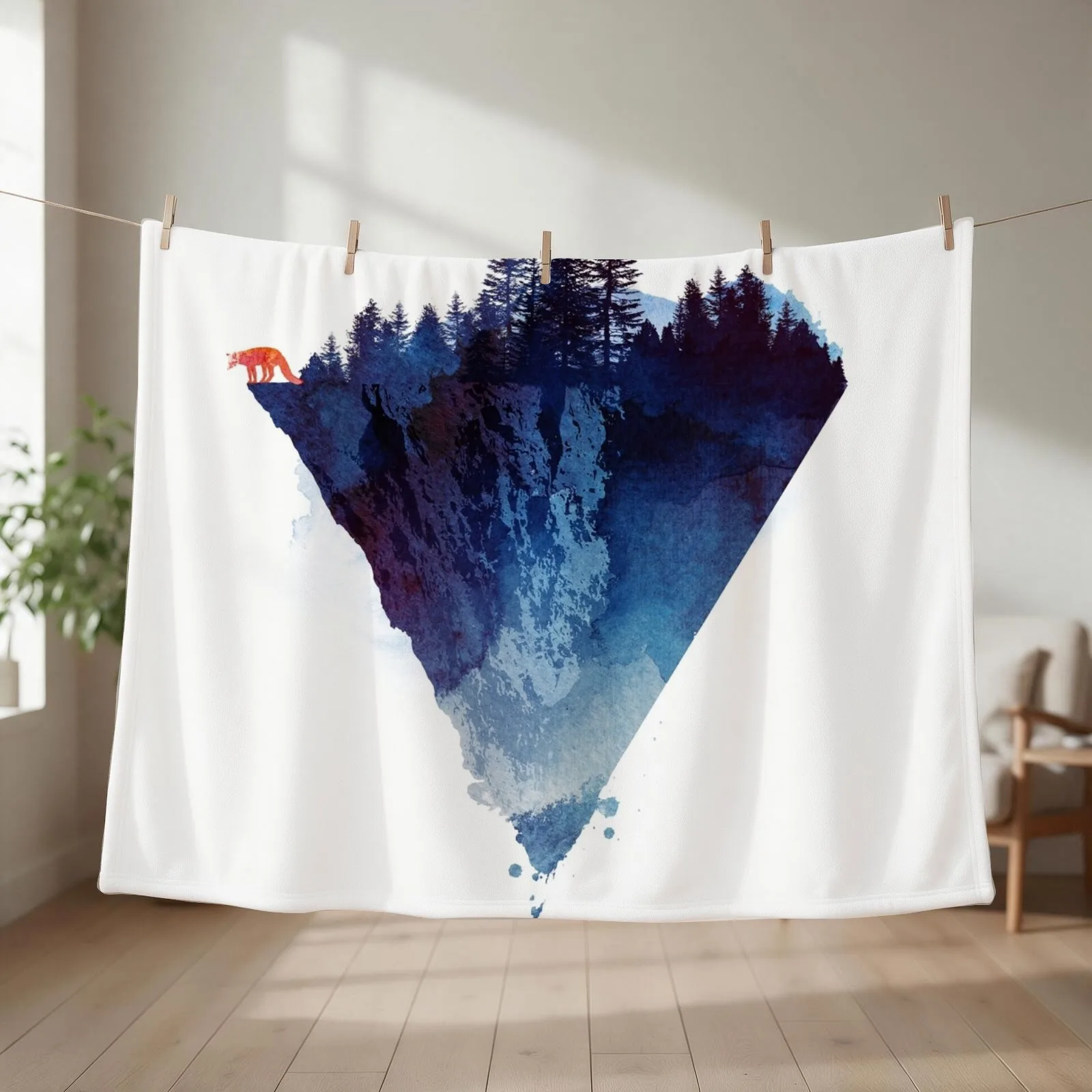 Near to the edge Throw Blanket Shaggy Sleeping Bag Tourist Moving Blankets