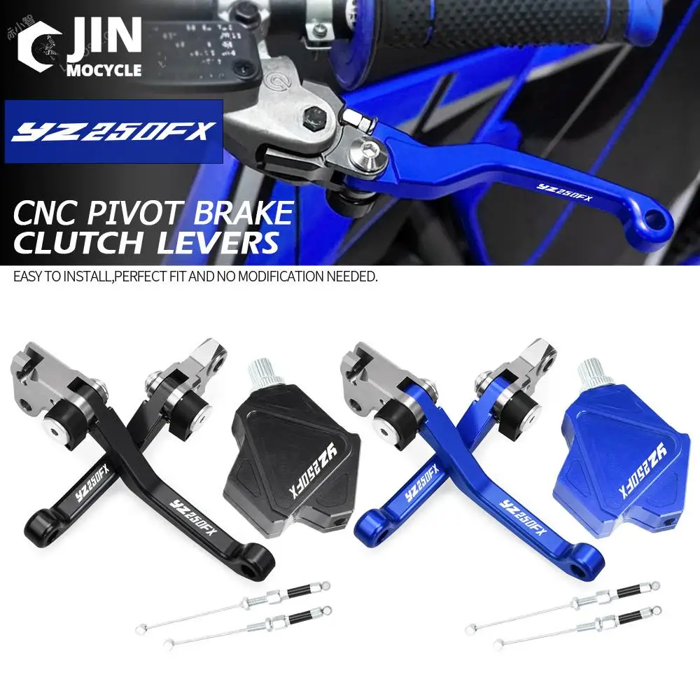 

Dirt Bike CNC Brake Clutch Levers Stunt Clutch Pull Cable Lever Replacement Easy System For YAMAHA YZ250FX 2015 2016 2017 2018