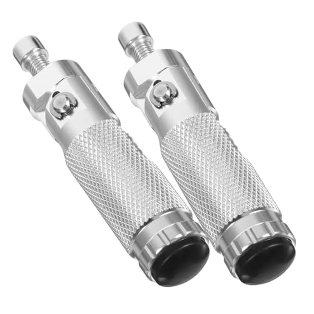 Stable and Foldable Round Front Footrests for Motorcycles Made of for aluminium Alloy Providing Comfortable Support and Easy