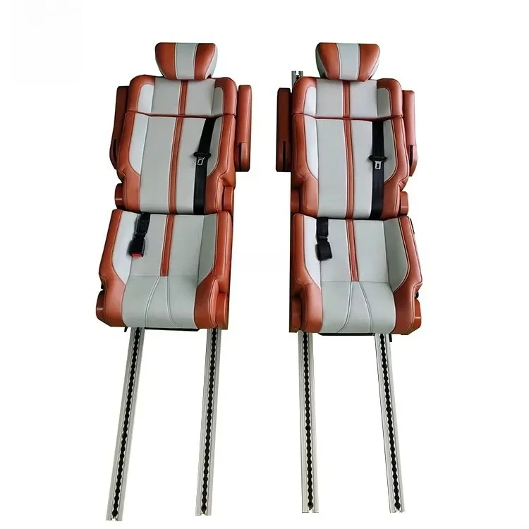 Customize Factory Price RV Interior Accessories Multi-function Customize D Camper Van Seat Seats With Double Armrests 360° Swive