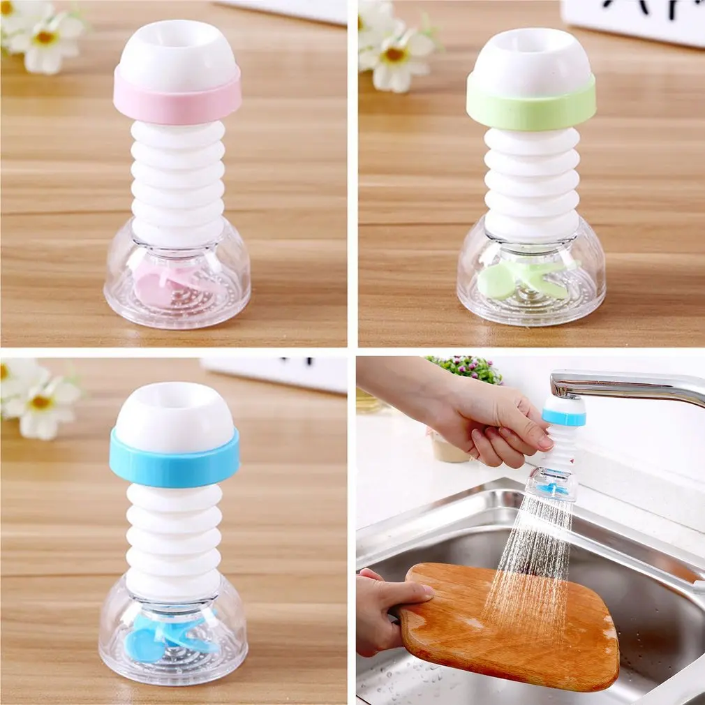 360 Rotation Kitchen Sink Faucet Extender Spouts Sprayers Shower Tap Water Purifier Nozzle Purifier Bubbler Water Saving Filter