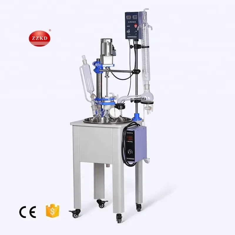Recycling Machine 2026 ZZKD F 5Liter Science Chemical Glass Reactor for and Purification