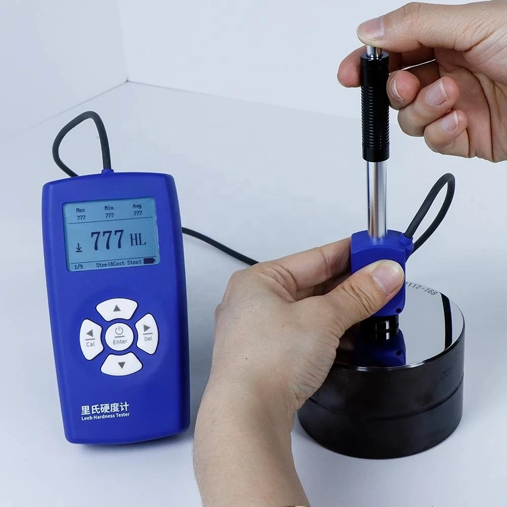 أفضل جهاز اختبار صلابة ليب الرقمي المحمول لاختبار صلابة المنتج من سبائك الألومنيوم المصنوعة من الفولاذ المقاوم للصدأ باللون الأزرق الخفيف #2