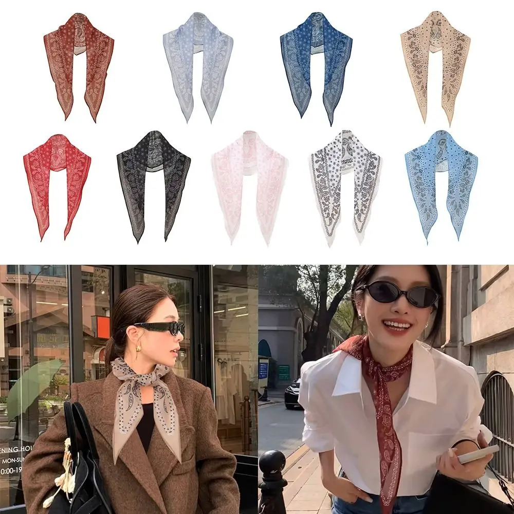 

Модный шелковый шарф с орехами кешью, солнцезащитный крем, тонкий нагрудник, шаль, украшение для хиджаба, высококачественный защитный шарф для шеи, весна-осень
