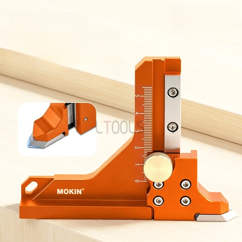 Woodworking Height Gauge Brass Nut Marking Gauge Aluminum Alloy Saw Blade Fixed Height Ruler Table Saw Depth Adjustment Tool 1pc