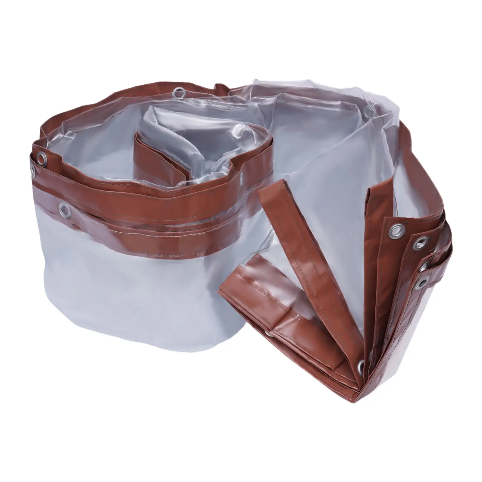 Enclos de patio d'auvent de rideau clair imperméable de PVC de catégorie commerciale