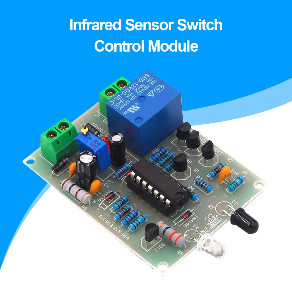 Infrarot-Näherungsschalter DIY Kit Steuerschalter DIY Kit 0-40s Einstellbare Verzögerung Näherung Automatischer Wasserhahn IR-Sensormodul