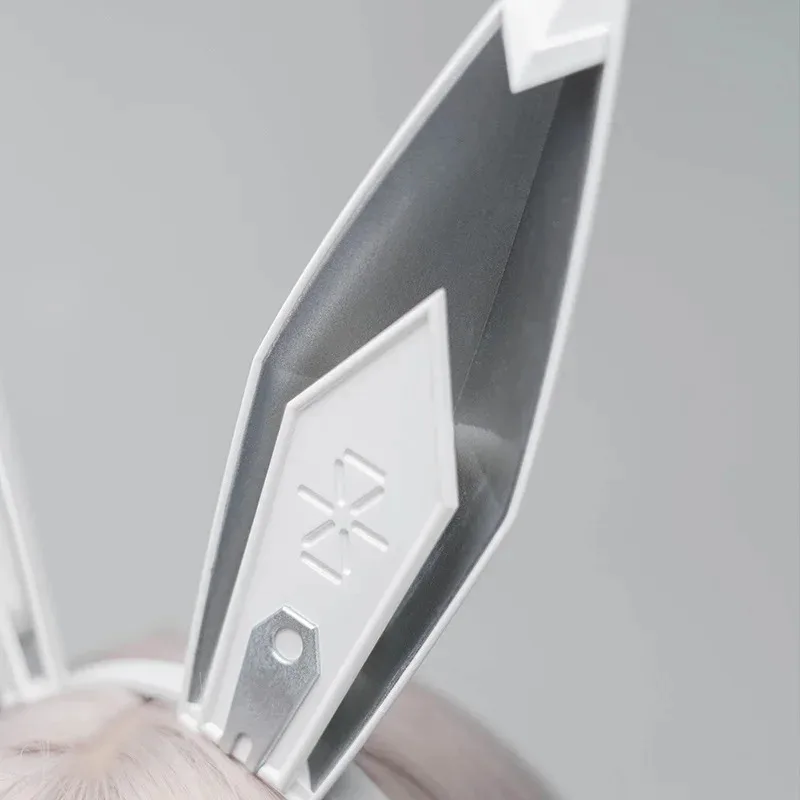 최고급 니케: 승리의 여신 블랑 누아르 토끼 귀 머리띠 코스프레 가발 소품 할로윈 카니발,7;k