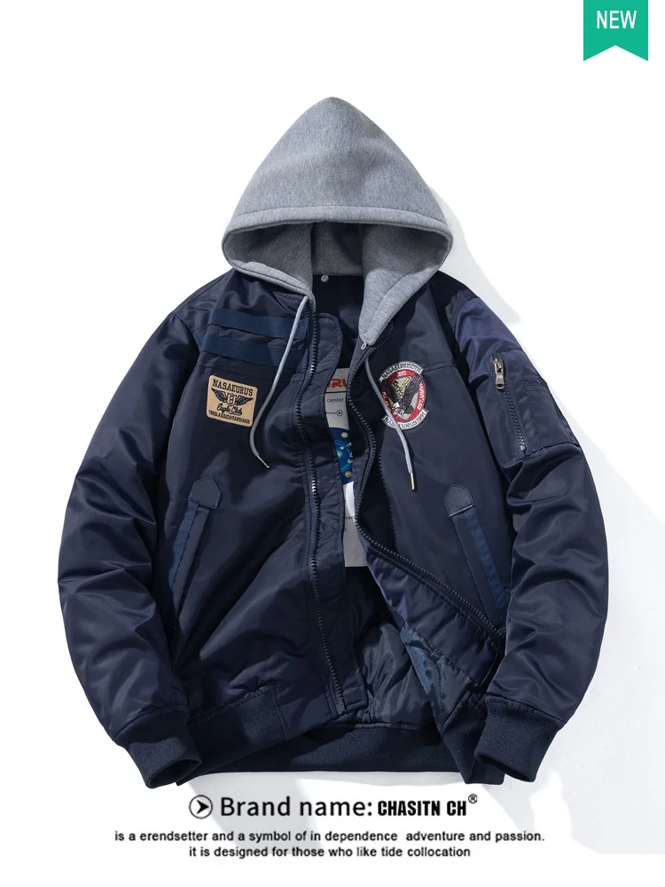 

Зимняя утепленная мужская куртка свободного кроя, повседневная, в стиле милитари, на хлопковой подкладке, стильная брендовая хлопковая одежда, верхняя одежда для пар