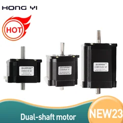 NEMA 23 Stepper motor double shaft 23HS5628-SZ 2.8A 126N.cm dual shaft D=8mm 57x56mm Nema23 stepping motor For CNC