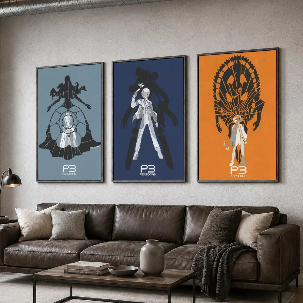 Game Persona 3 Reload JRPG Makoto Dark Aesthetic Poster  PP Self Adhesive Home Garage Dorm Bar Wall Decor Aesthetic Retro Gift