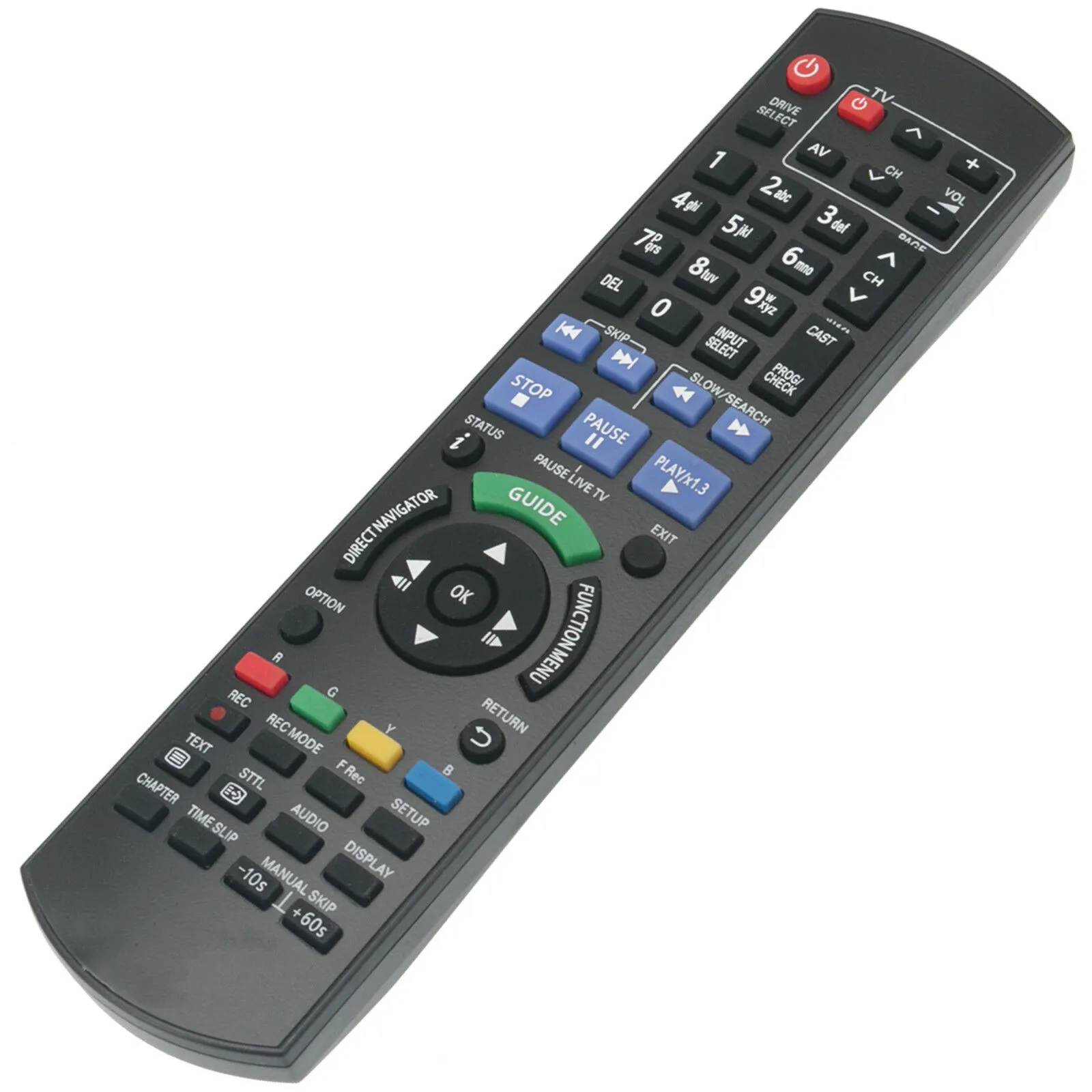 Remote Control For Panasonic DMR-XW300 DMR-XW300GL DMR-XW480 DMR-XW390 DMR-XW385 DMR-XW380 Blu-ray Disc DVD Recorder