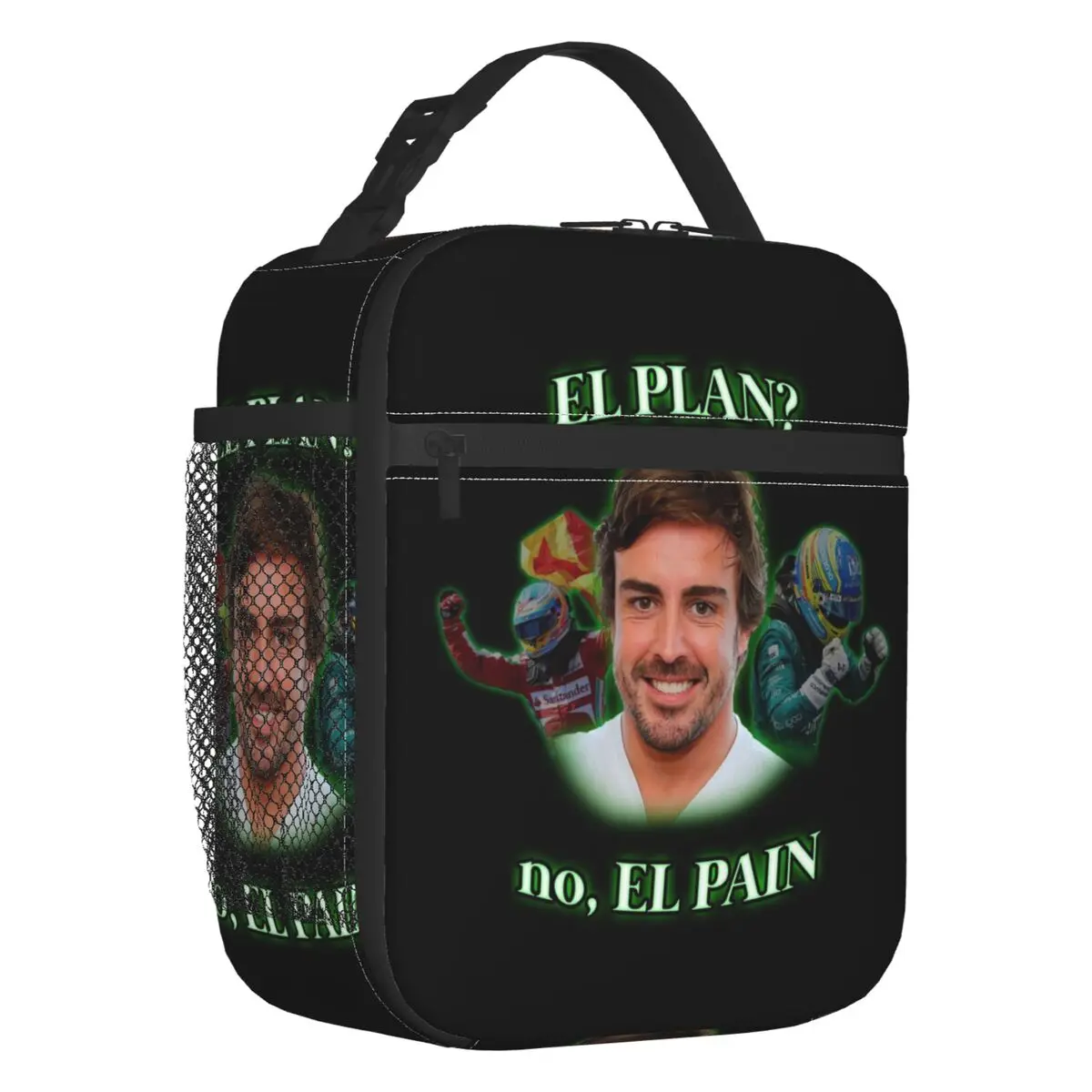 Alonso El Plan Geïsoleerde Lunch Tassen Voor Vrouwen Sportwagen Fernando Hervatbare Koeler Thermisch Voedsel Lunchbox Werk School Reizen