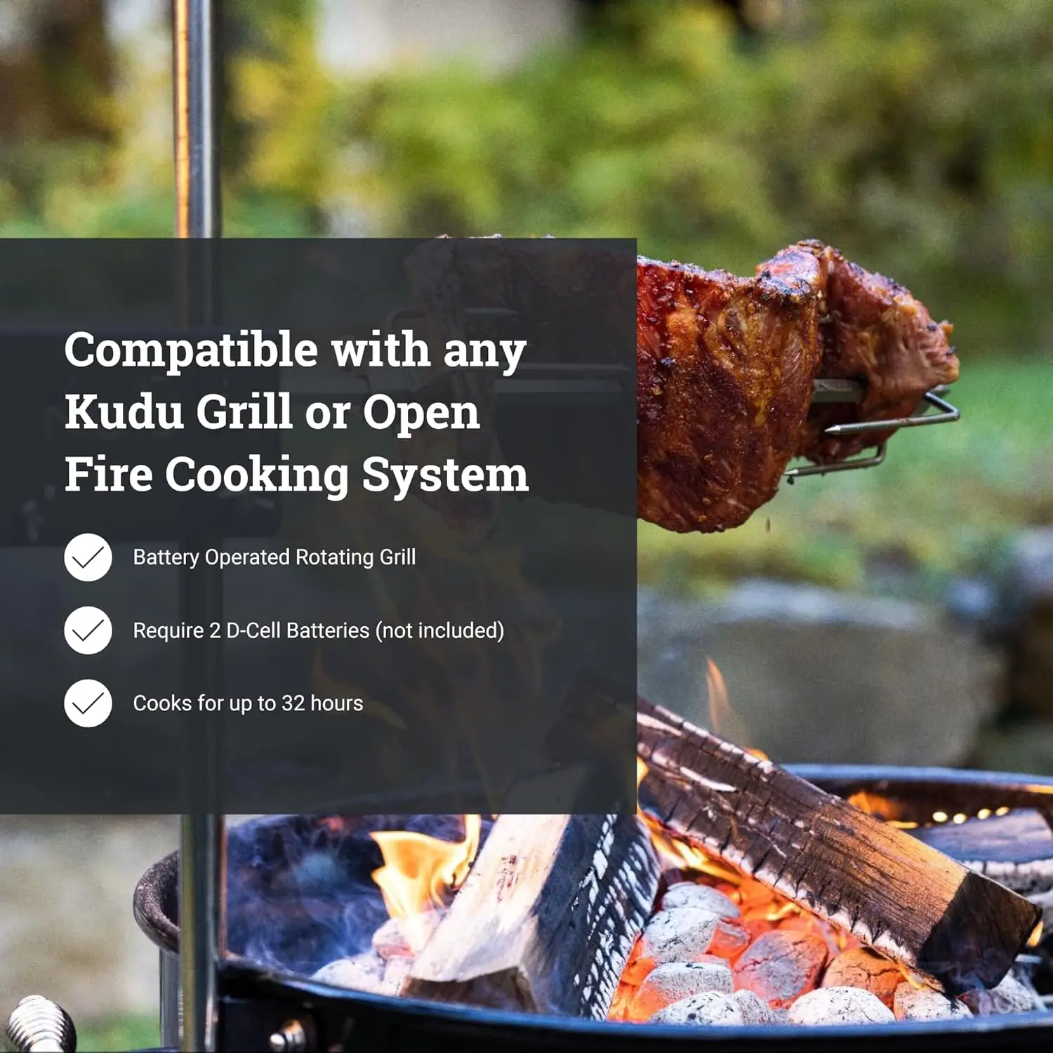 Eixo quadrado alimentado por bateria de aço para grelha a carvão Eixo de acionamento quadrado de 5/16 polegadas