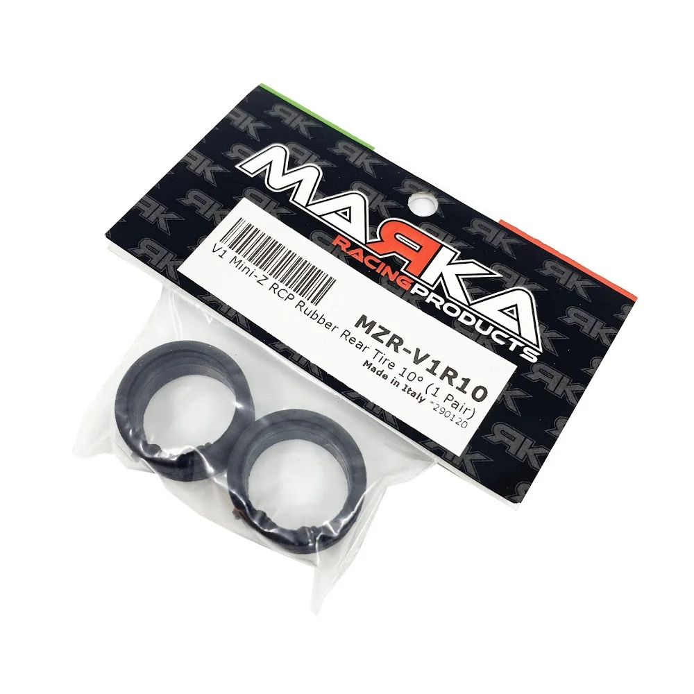 Marka Racing V1 MINI-Z RCP RUBBER REAR TIRE 05°/ 10° (1 PAIR)