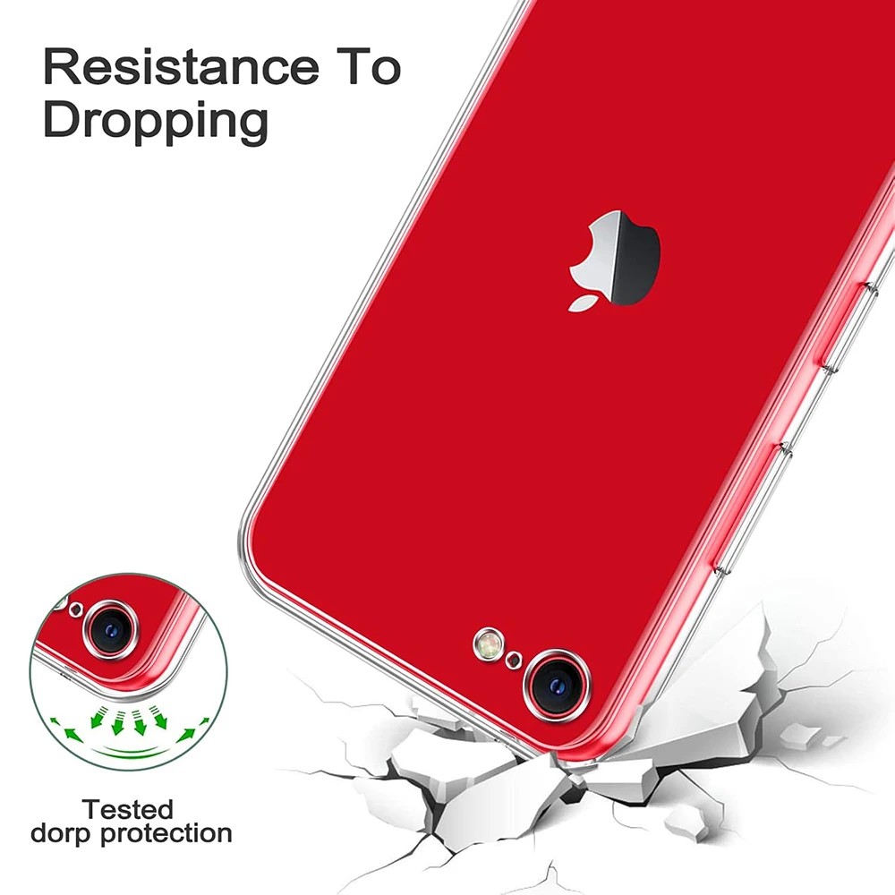 Ultra Thin Silicone Soft Case For iPhone SE 2022 2020 7 8 Transparent Shell Clear Back Cover Case For SE3 SE2 SE 2 3 iPhone8 7