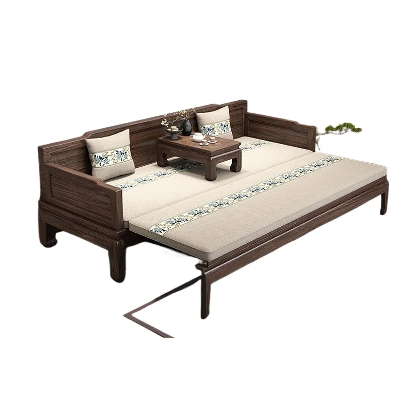 LH new Chinese Arhat bed short kang integrated combination home living room office balcony recliner