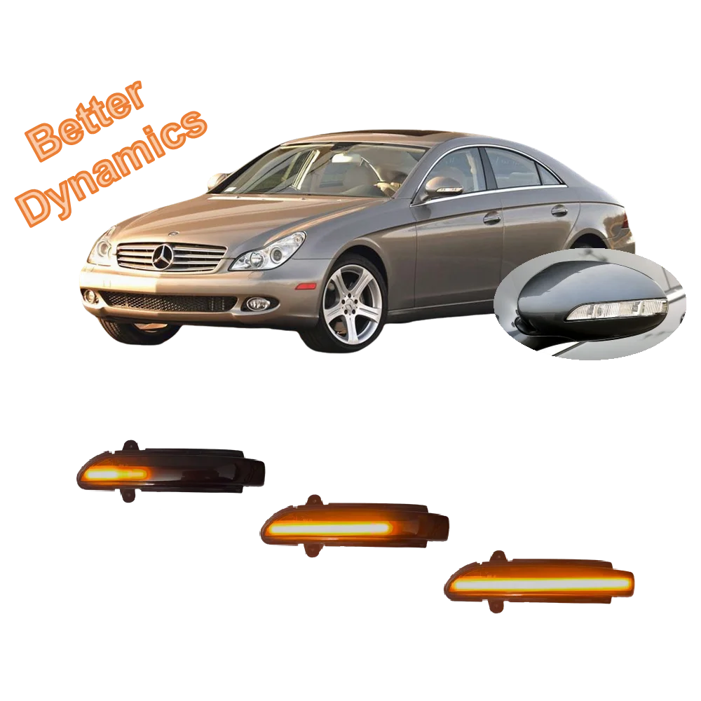 for Mercedes Benz CLS500 CLS550 CLS55 CLS63 W219 2004 2005 2006 2007 2008 Dynamic LED Blinker Indicator Turn Signal Light