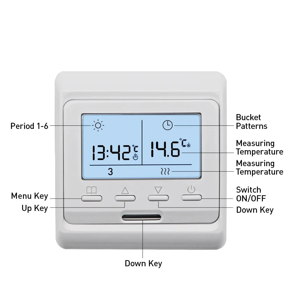 WiFi Smart Thermostat Temperature Controller Electric Floor Heating