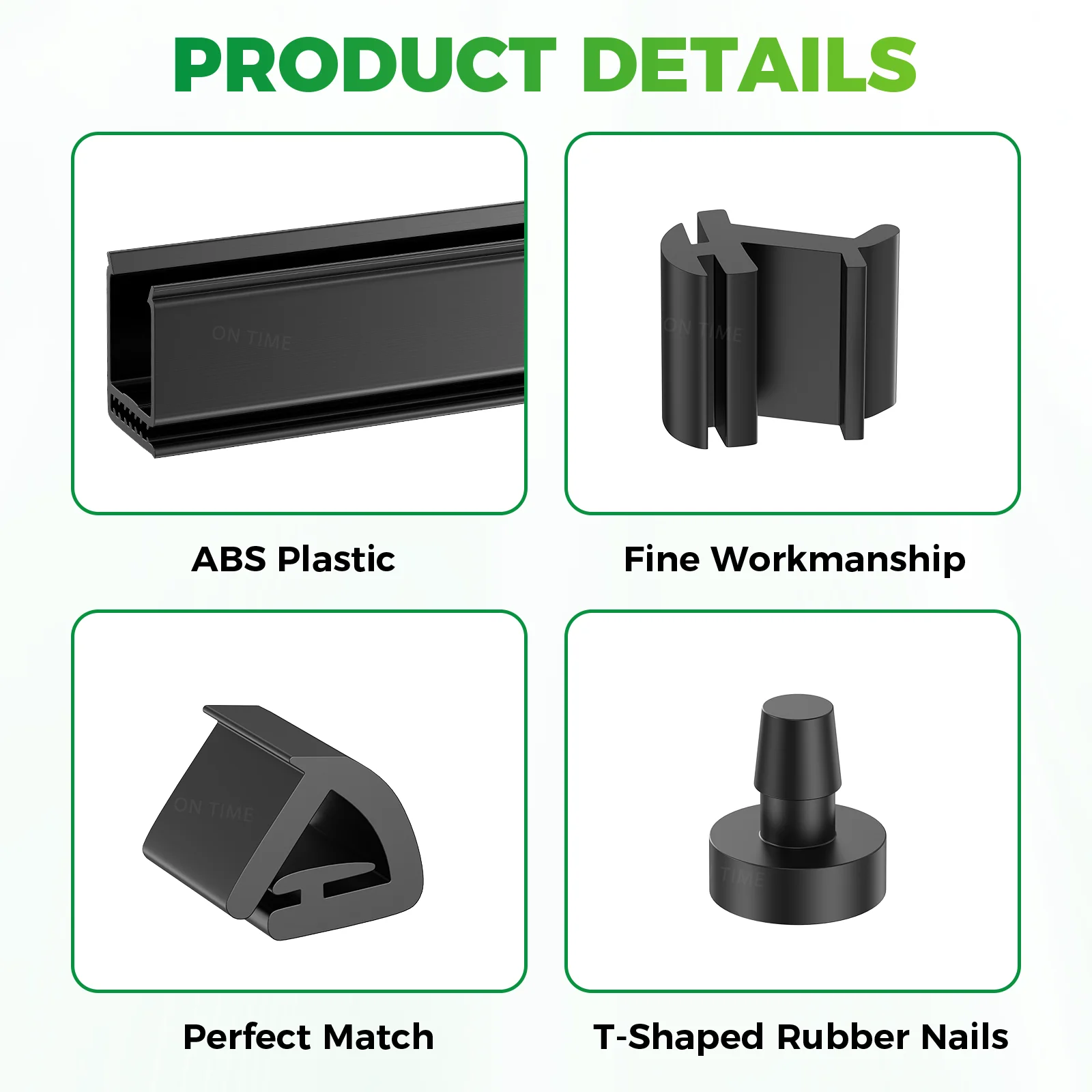 Golf Cart Windshield Rubber Sash Clip Kits For EZGO RXV  2008-UP OEM 603198 603201 603852 604116 604115
