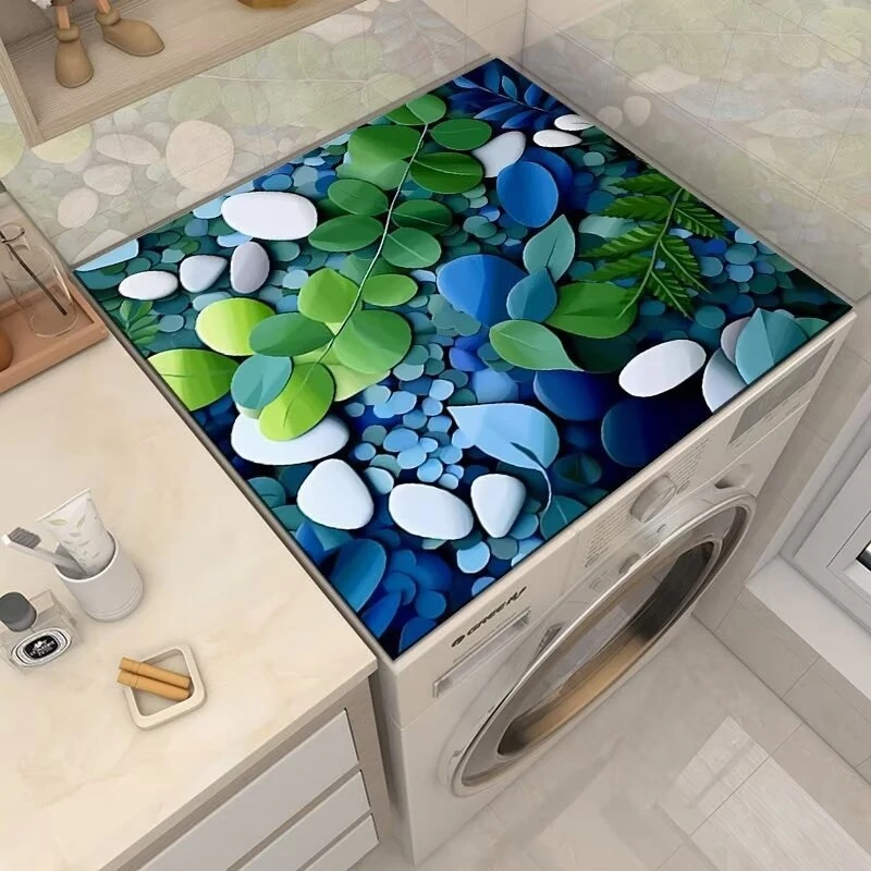 American-Style Light Luxury Washing Machine Cover Pads, Refrigerator Dust Covers, Household Sun Protection Bedside Table Pads