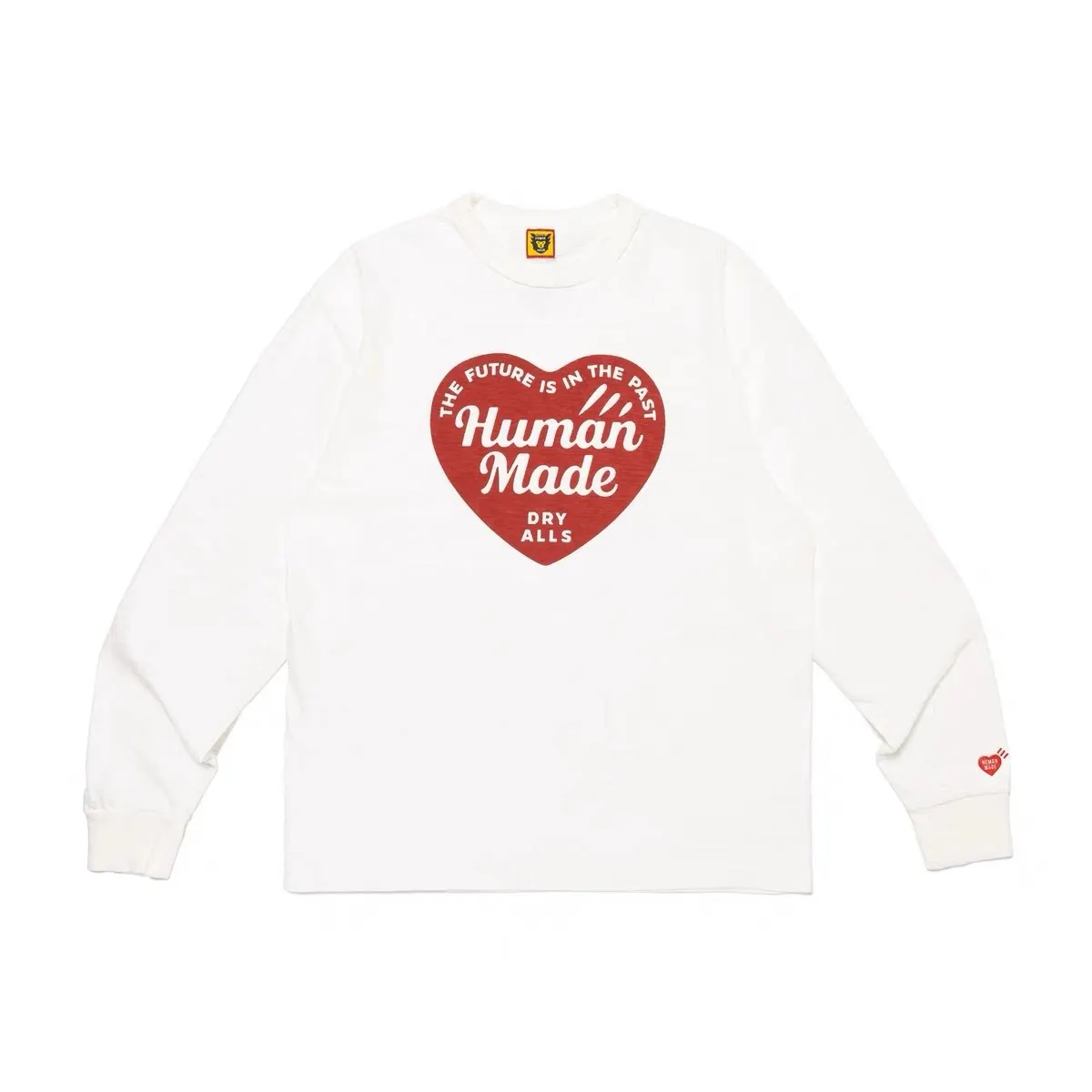 Human Made Heart Long Sleeve T Shirt Crewneck Loose Unisex Casual Top