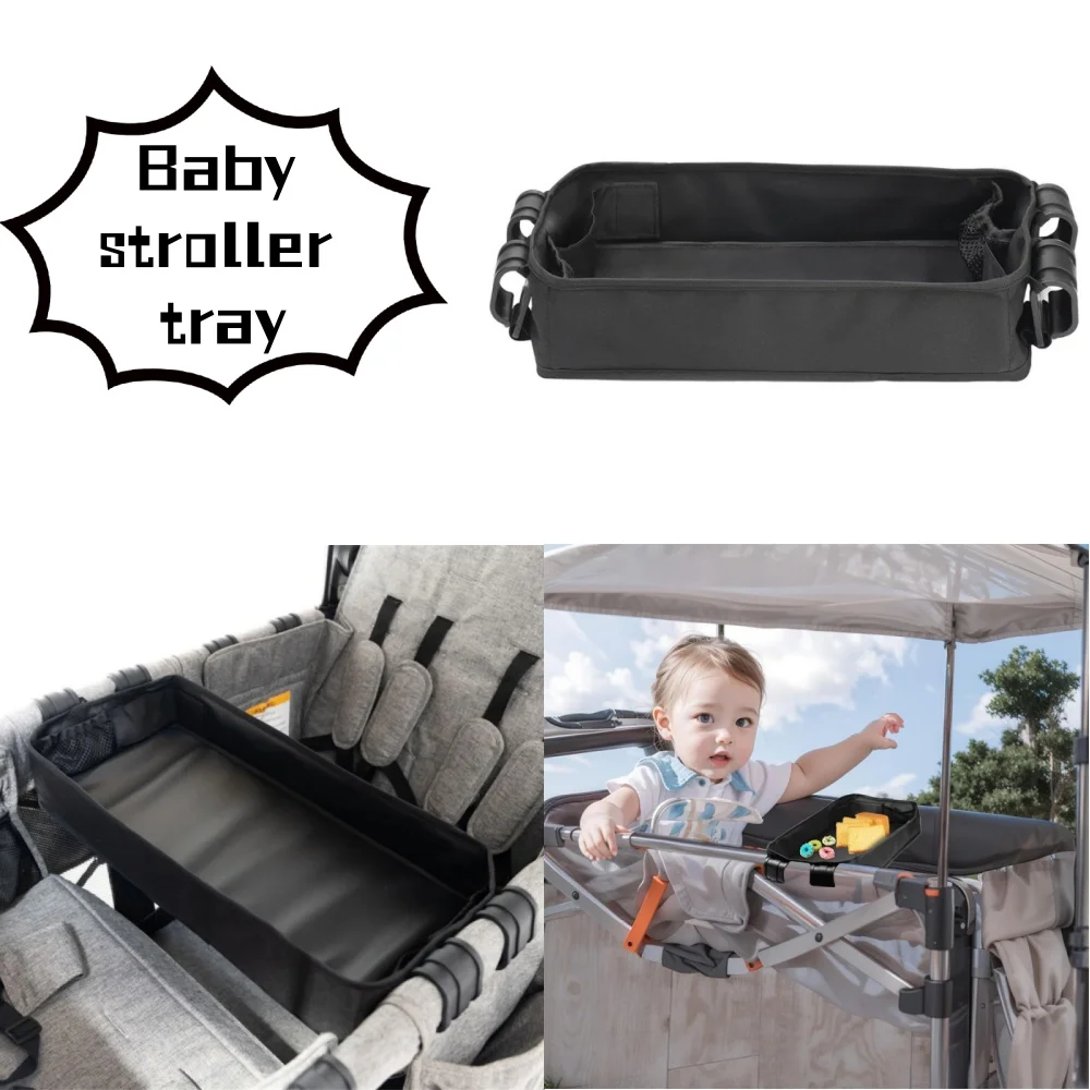Popular Wonderfold Luxury Four-Wheel Station Wagon Dining Tray Children's Infant Stroller Tray Shelf