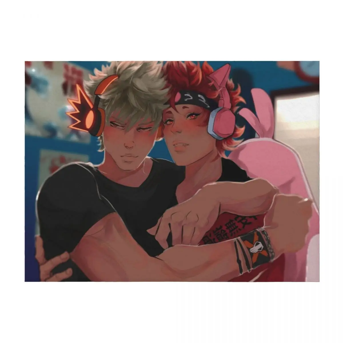 

Kiribaku streamers Throw Blanket Furrys Kid'S blankets ands Plush Blankets