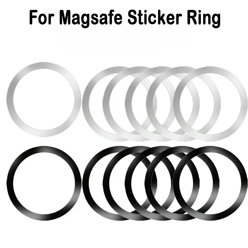 

10PCS Metal Plate Sticker Rings Magnet Car Mobile Phone Holder Iron Sheet For iPhone 17 16 15 14 13 12 For Wireless Charger