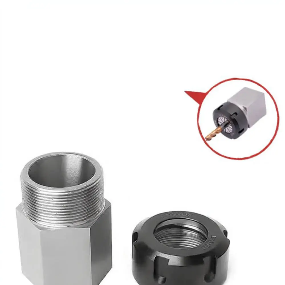 High Stability Collet Chuck Adapter For ER25 ER32 ER40 Milling Machine Square Hex Extension Rod Lathe Clamping Tool