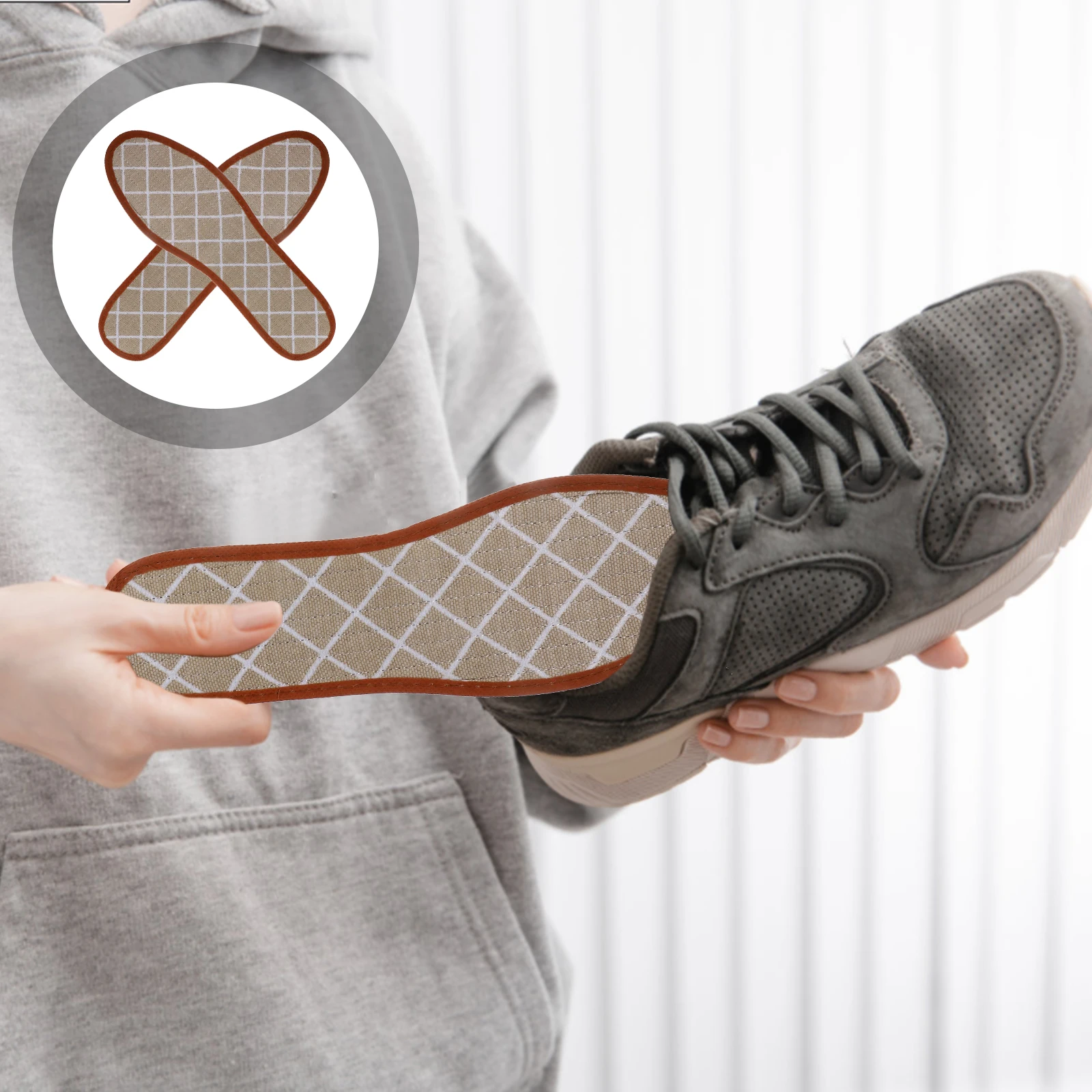 

3 Pairs Moisture Absorbing Shoe Insoles Sports Cushions Foot Care Odor Reducing