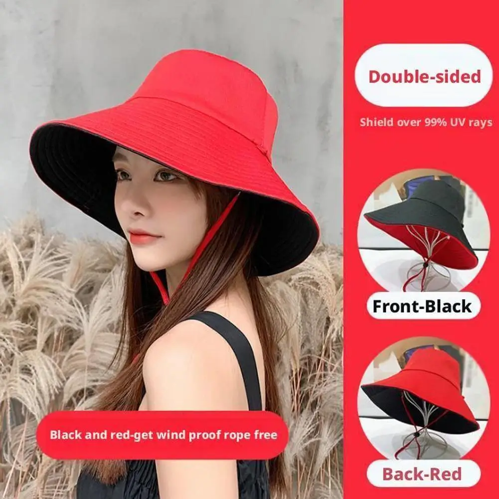 

Рыбацкая шляпа, женская летняя крышка для лица, широкополая солнцезащитная шляпа-ведро, уличная ветрозащитная дышащая универсальная шляпа