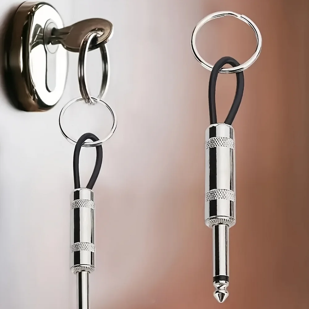 4pcs Wall-mounted Keychain For Men, Guitar Plug Keychain, Vintage Home Decor Gift For Men