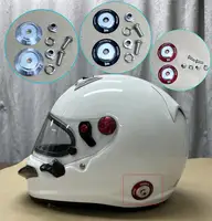 Para ARAI GP3 GP6 GP7 SK6S Bell OMP RS7-K/HP7 HANS cubierta de hebilla cubiertas decorativas izquierda derecha tornillo