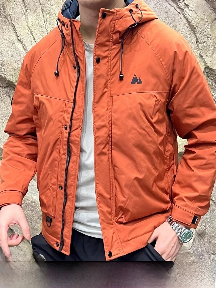 

Мужская и женская куртка с капюшоном на открытом воздухе, 3D стерео режущая хлопчатобумажная ткань, ветрозащитная, водонепроницаемая, дышащая, повседневная мода