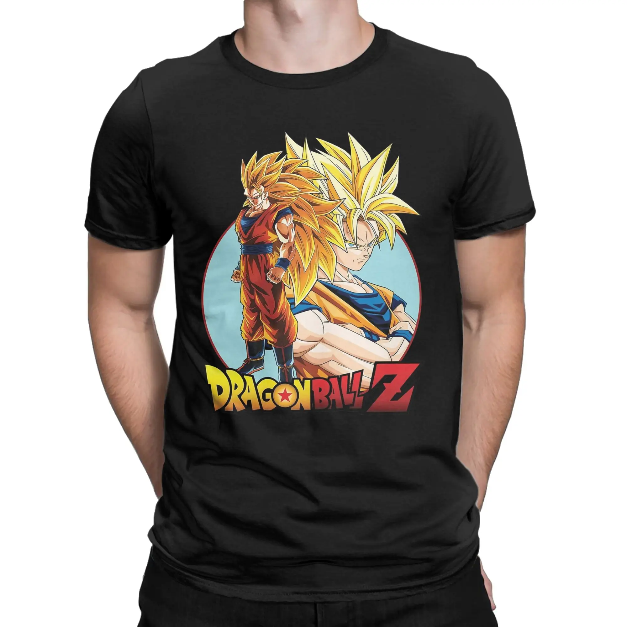 Camiseta Kakarot Goku Dragon Ball Z para homens e mulheres, camiseta engraçada de algodão puro, gola redonda, manga curta, roupas plus size