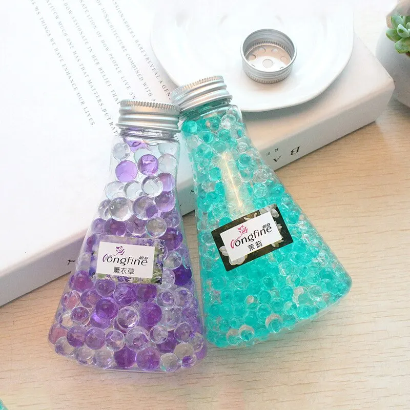 140g Ocean Baby Crystal Fragrance Beads Car Aromatics Household Deodorant Indoor Solid Air Freshener Conical Bottle Fragrance