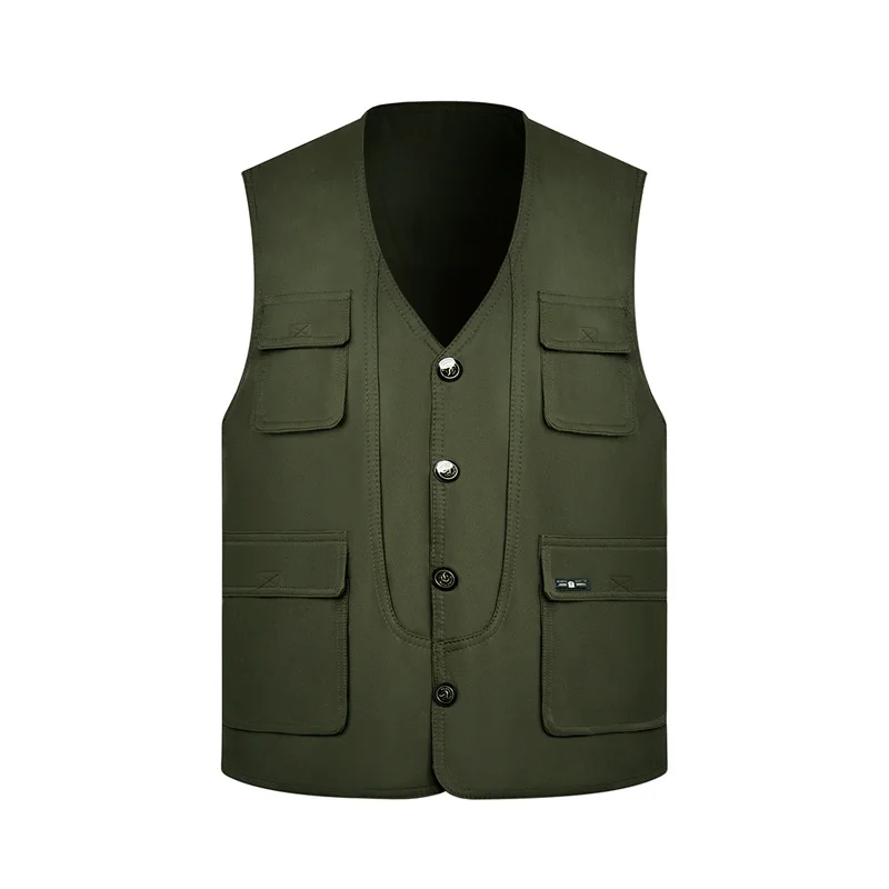 

2023 Men's Spring and Autumn Multi-Pocket Vest Photography Fishing Vest