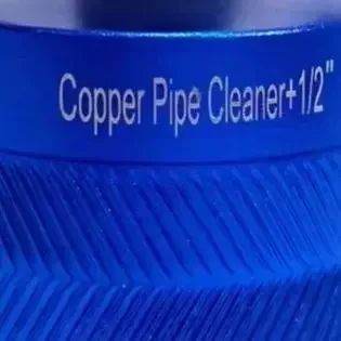 

Copper Pipe Cleaning Brush Set With 1/2, 3/4, 1 Inch Sizes For Drill Use In Plumbing, HVAC, Gas Lines And Vents, Blue