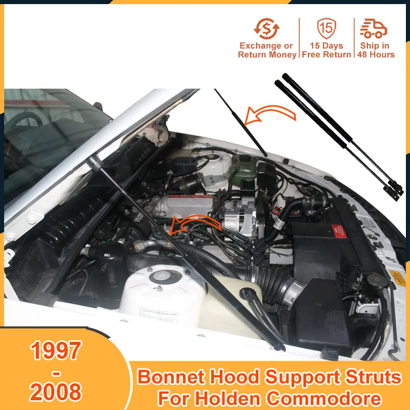 1997-2008 Bonnet Hood Support For Holden Commodore 1998 1999 2000 2001 2002 2002 2003 Accessories Hood Lift Support Struts Bars