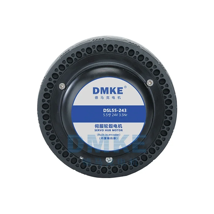 BeUDMKE 24V 40W Brushless Dc 12Bit Encoder IP65 Waterproof Wheel Hub Servo Motor With Rubber Tire for Robot