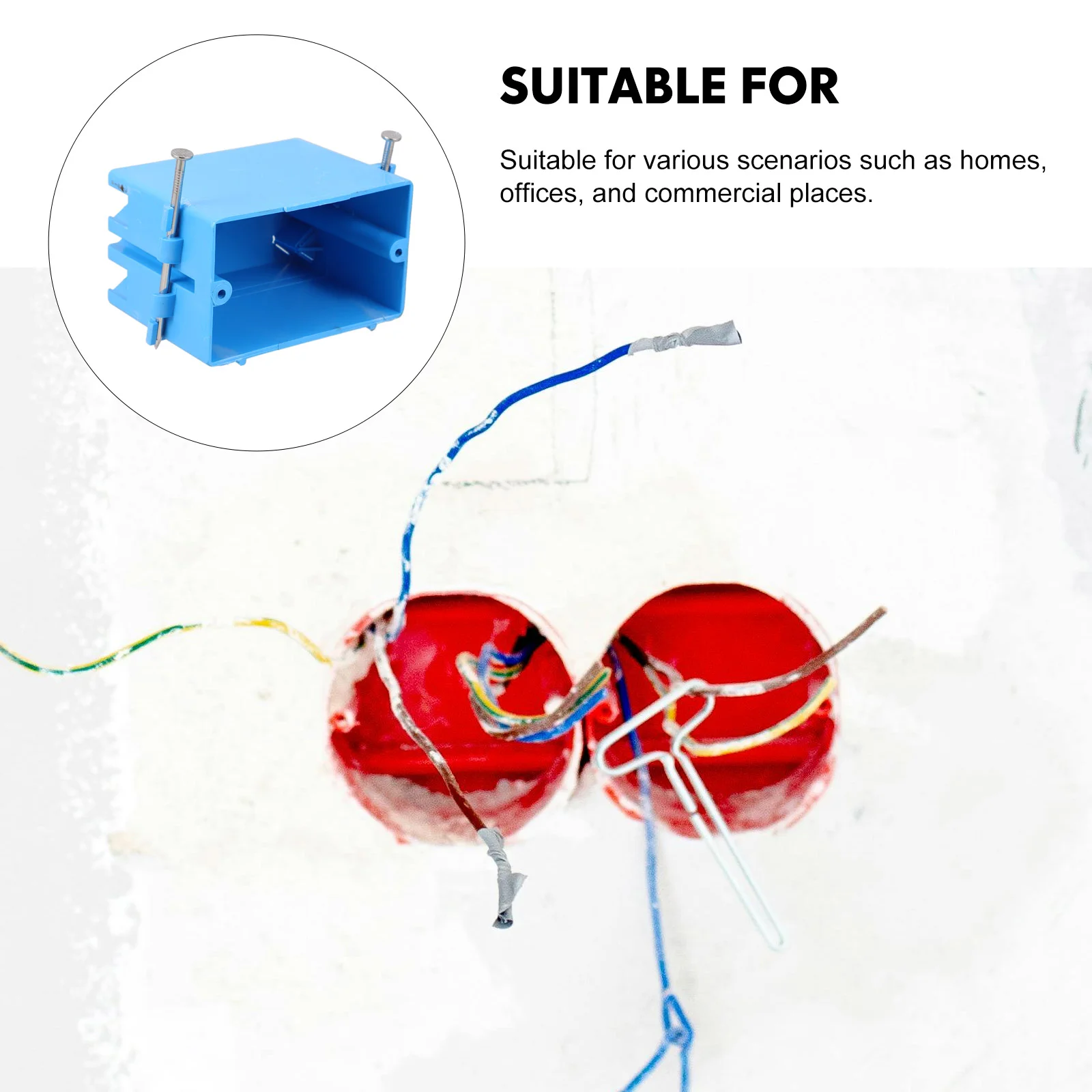 Junction Box Electrical Boxes Wall Socket Multifunction Switch Thickened Outlet Cover Abs Base Case